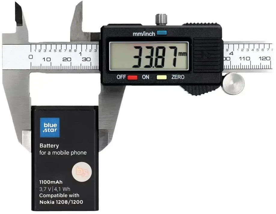 BlueStar Nokia 1208 / 1200 / C1 / 1616 / 1800 baterija, 1100 mAh, mėlyna žvaigždė