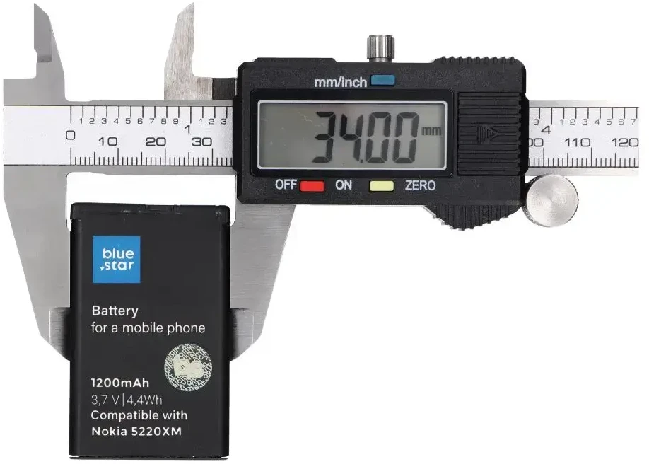 BlueStar Baterija, skirta Nokia 5220 XM / 5630 XM / 6303 / 6730 / 3720 / C3 / C5-00 / C6-01, 1200 mAh, Blue Star Premium