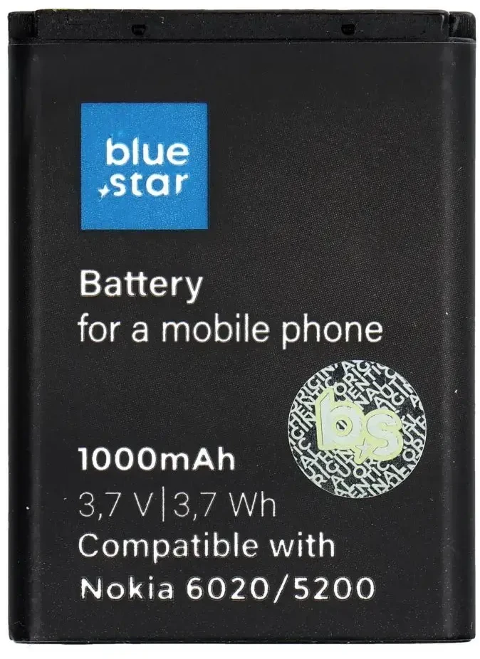 BlueStar Nokia 6020 / 5200 / 5300 / 3220 / 5140 baterija, 1000 mAh, Blue Star Premium