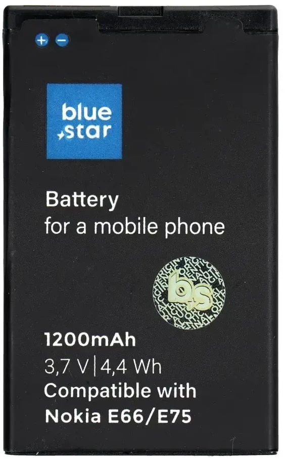 BlueStar Baterija, skirta Nokia E66 / E75 / C5-03 / 3120 Classic / 8800 Arte Saphire 1200 mAh Blue Star Premium