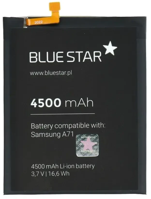 BlueStar „Blue Star Mėlynas STAR PREMIUM“ baterija, skirta „Samsung A71“, 4500 mAh
