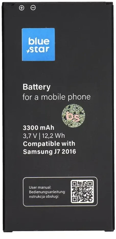 BlueStar Blue Star Mėlynas STAR PREMIUM battery for SAMSUNG J7 2016 3300 mAh