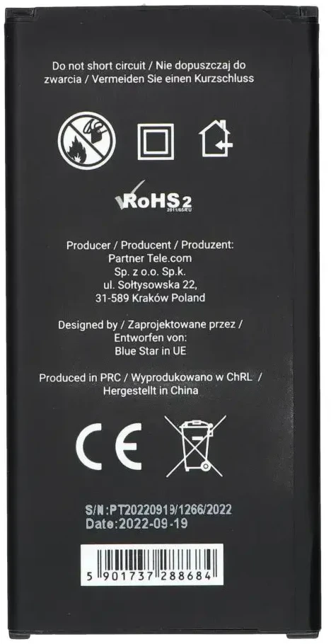 BlueStar Blue Star Mėlynas STAR PREMIUM baterija, skirta SAMSUNG S5 2800 mAh