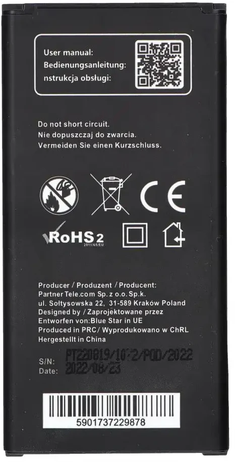 BlueStar Blue Star Mėlynas STAR PREMIUM baterija, skirta SAMSUNG S5 3000 mAh