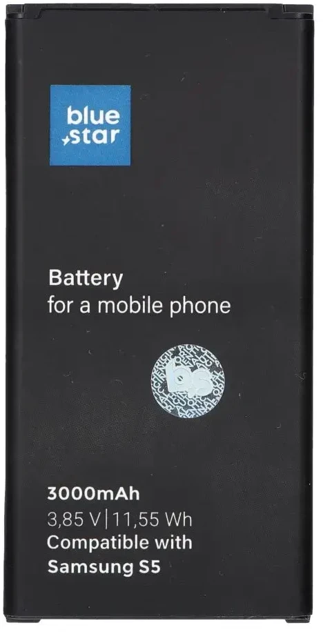 BlueStar Blue Star Mėlynas STAR PREMIUM baterija, skirta SAMSUNG S5 3000 mAh