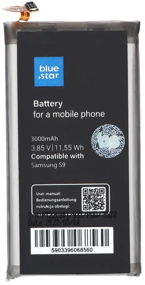BlueStar Blue Star Mėlynas STAR PREMIUM baterija, skirta SAMSUNG S9 3000 mAh