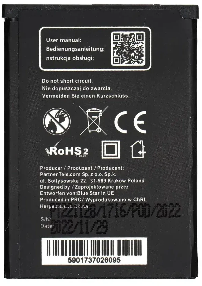 BlueStar Sony Ericcson K310i / K510i / J300 / W200 / T280 baterija 750 mAh Blue Star Premium