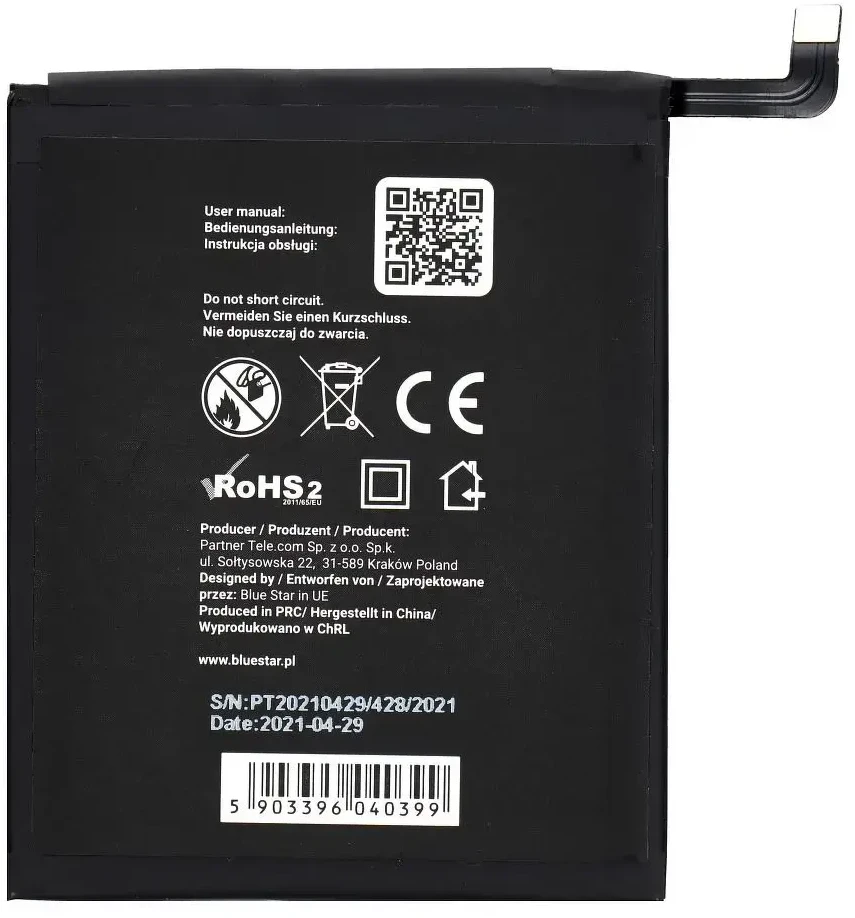 BlueStar Bateria Partner Tele.com Bateria do Xiaomi Redmi 6/6A (BN37) 3000 mAh Li-Ion Blue Star