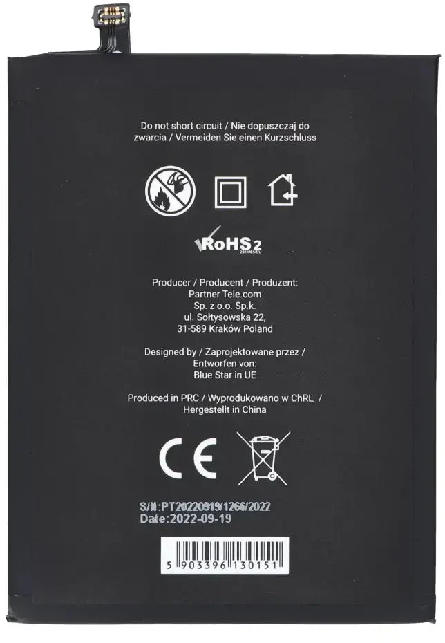BlueStar Blue Star Mėlynas STAR baterija, skirta XIAOMI REDMI NOTE 8 / NOTE 8T / REDMI 7 (BN46) 4000 mAh