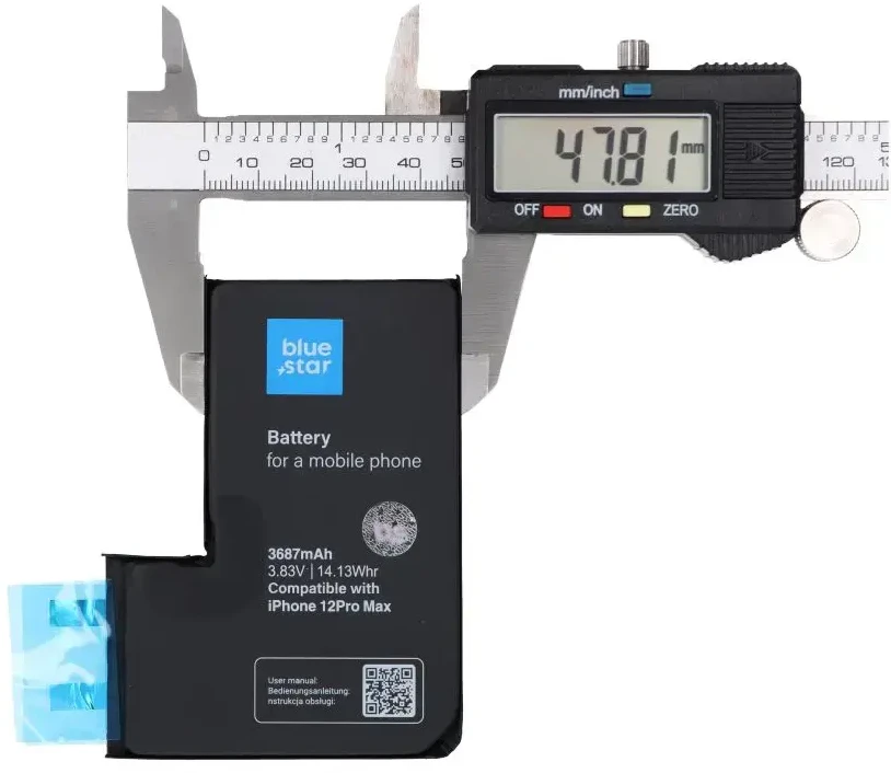 BlueStar Baterija be BMS iPhone 12 PRO MAX 3687 mAh Blue Star HQ