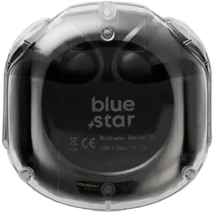 BlueStar Blue Star Belaidės ausinės Mėlynas STAR AirCrystal TX1 TWS juodas
