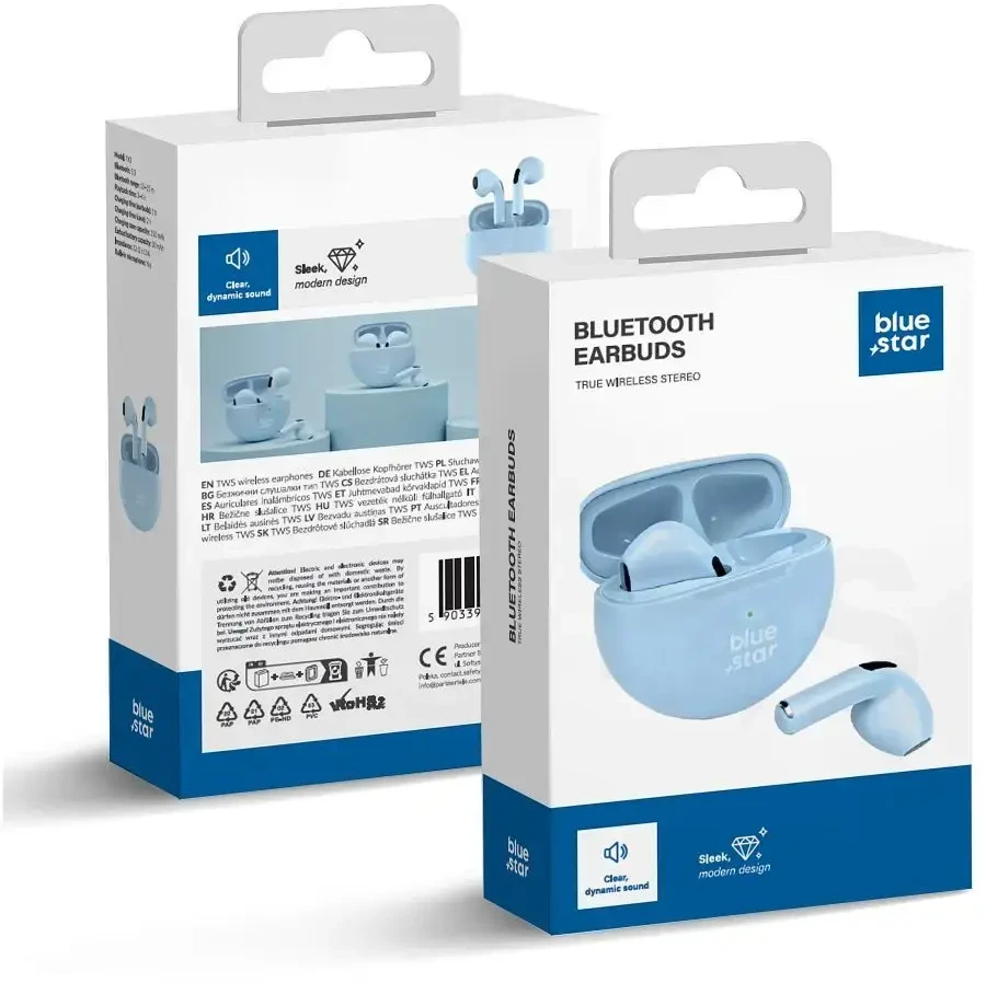 BlueStar Blue Star Wireless earbuds Mėlynas STAR Circle Beat TX3 TWS mėlynas