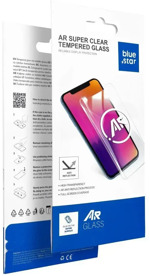 BlueStar Tempered glass for iPhone 17 PRO Blue Star 5D AR juodas