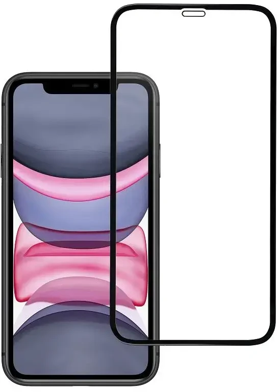 BlueStar Grūdintas stiklas iPhone XR / 11 (pilnas klijavimas) Blue Star 5D juodas