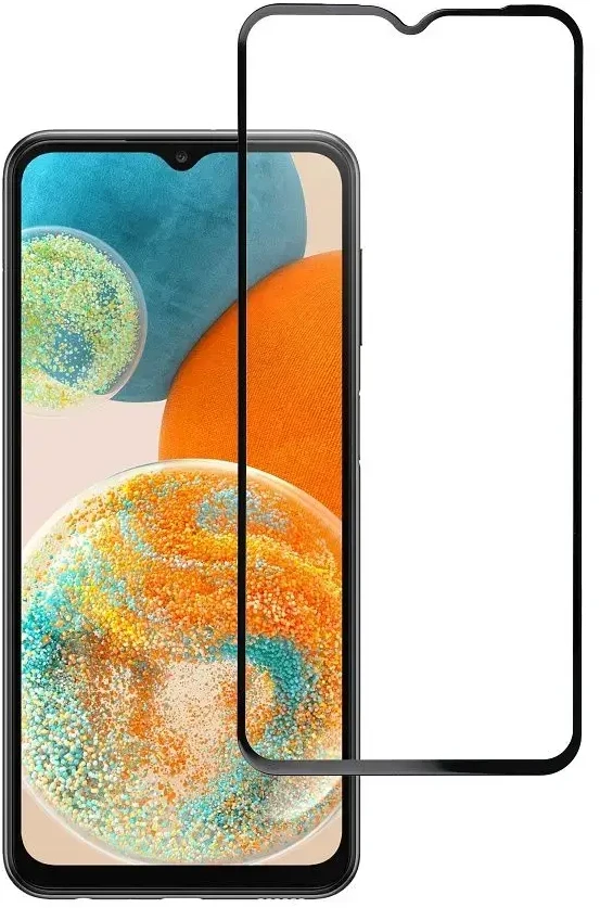 BlueStar Blue Star Apsauginis stiklas Blue Star - Samsung Galaxy A23 5G Full Face (full glue with frame/small size) - juodas Apsauginis stiklas Blue Star