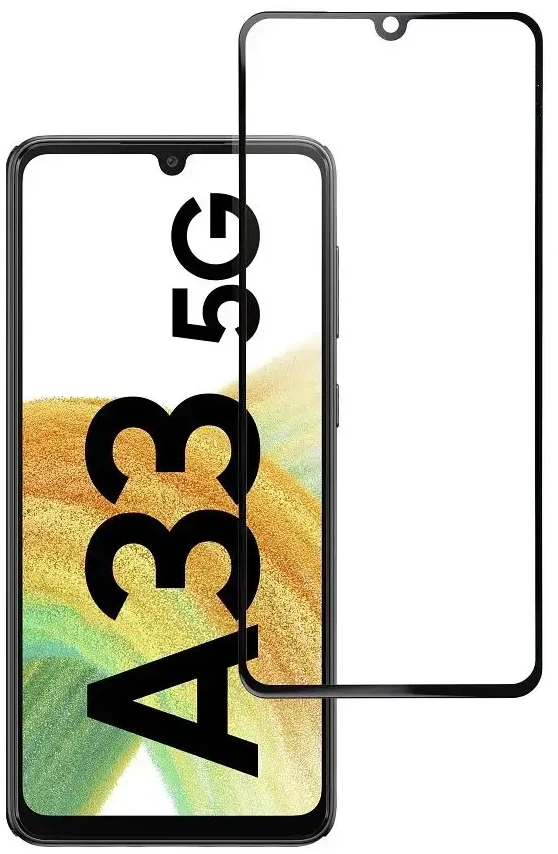 BlueStar Blue Star Apsauginis stiklas Blue Star - Samsung Galaxy A33 5G Full Face (full glue with frame/small size) - juodas