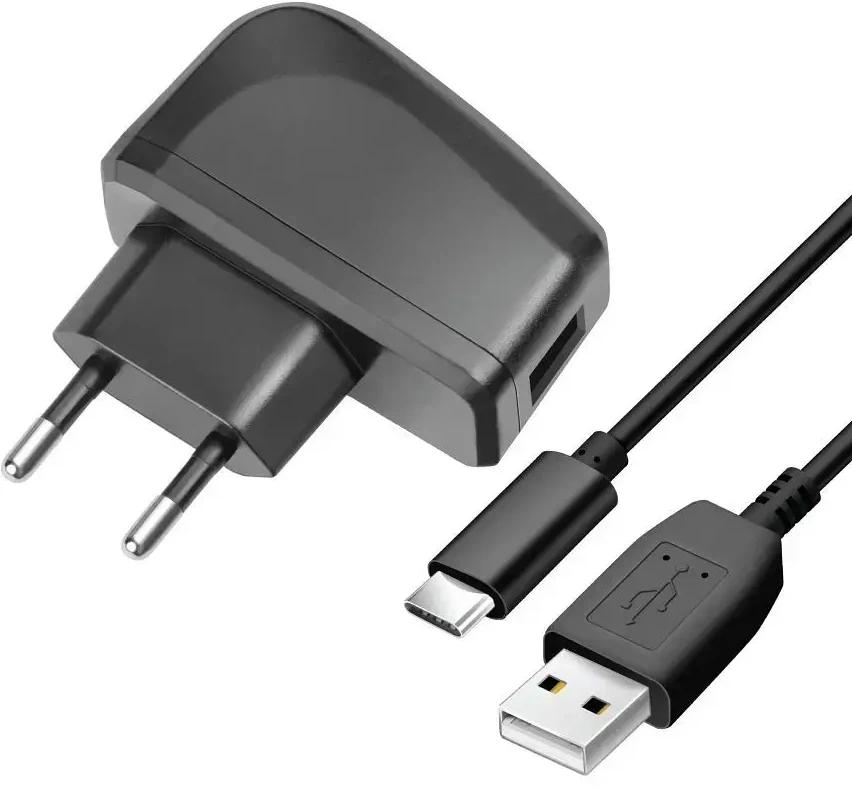 BlueStar Įkroviklis Blue Star (TFK-TC-1095B) + laidas "USB-C (Type-C)" 2A (10W) juodas