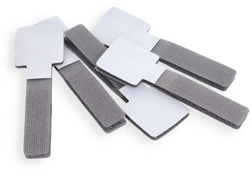 BlueStar Blue Star PJ-COZ413 self-adhesive cable tie with Velcro- pilka (10 pcs.)