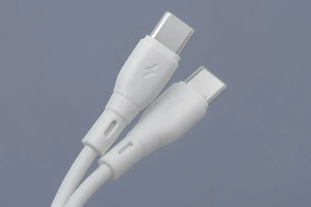 BlueStar USB C laidas į USB C Blue Star 3A 60W ECO 1 m PJ73-13-3 baltas