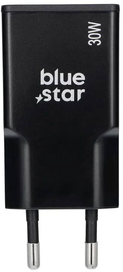 BlueStar Telefono įkroviklis Blue Star Slim GaN 2 x USB C QC4.0 PD 3A 30W TFK-SC-30WCC juodas