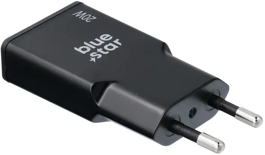 BlueStar Telefono įkroviklis Blue Star Slim GaN USB C QC4.0 PD 3A 20W TFK-SC-20WPD juodas