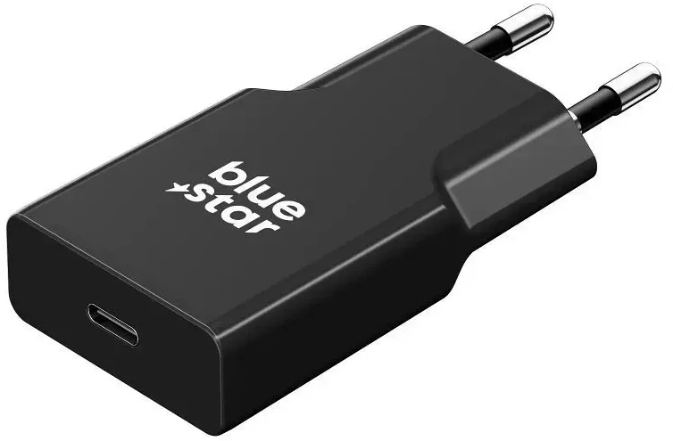 BlueStar Telefono įkroviklis Blue Star Slim GaN USB C QC4.0 PD 3A 20W TFK-SC-20WPD juodas