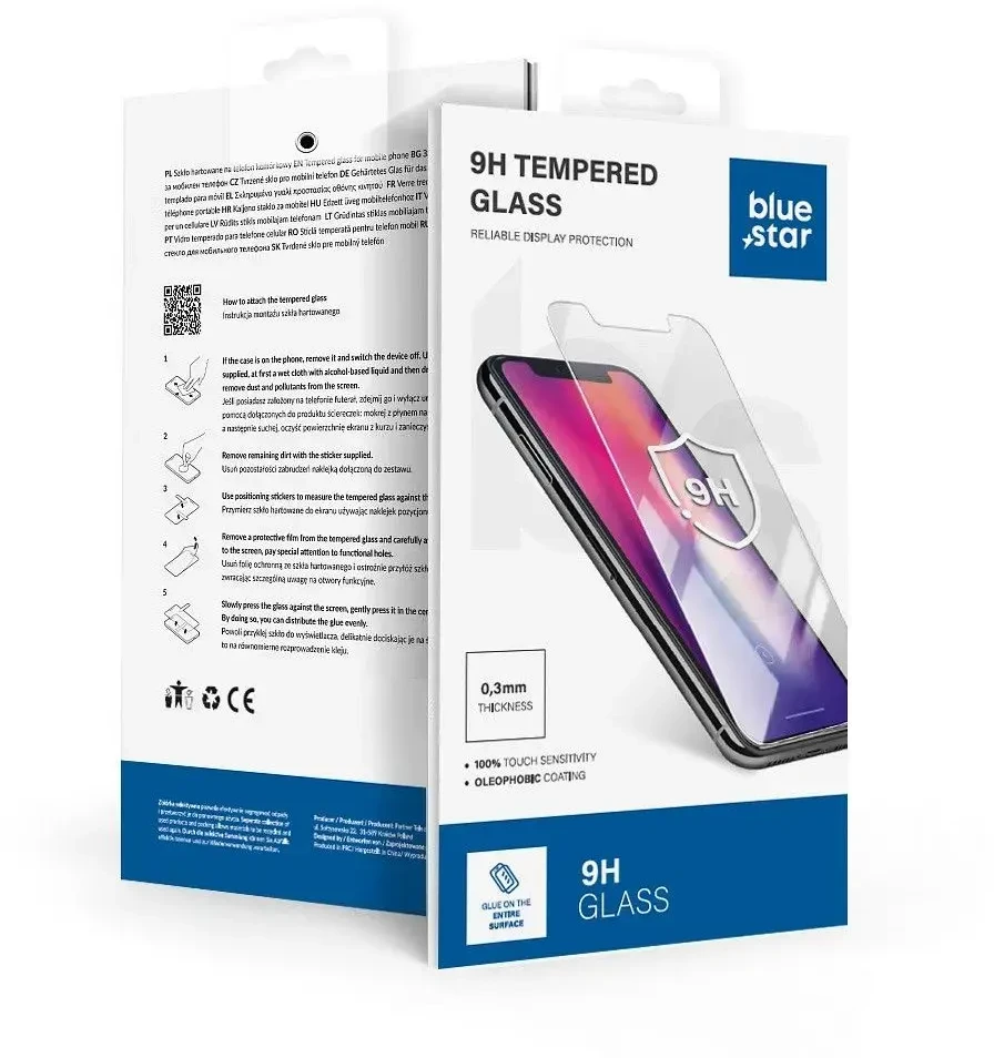 BlueStar Mėlyna Grūdintas stiklas, skirtas „Samsung Galaxy S26“ (veikiančiam skaitytuvui), mėlynas Star
