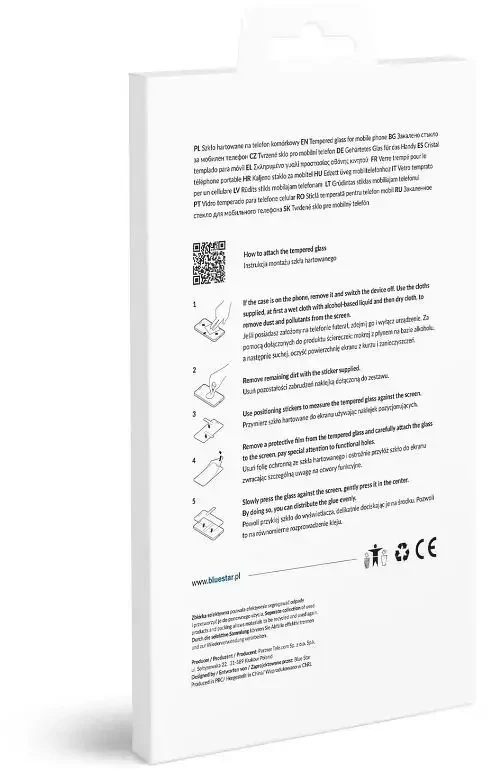 BlueStar Blue Star Grūdintas stiklas iPhone 15 PLUS / 16 PLUS mėlynos žvaigždės spalvos