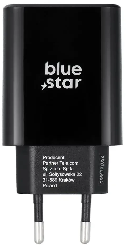 BlueStar Telefono įkroviklis Blue Star USB C QC4.0 PD 3A 35W TFB-TC-35WPD juodas