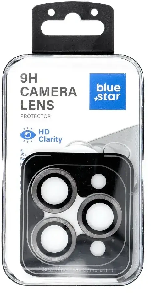 BlueStar Blue Star Telefono objektyvo apsauga Mėlyna STAR Easy Install, skirta IPHONE 18 PRO / 18 PRO MAX, tamsiai pilka