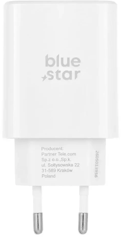 BlueStar Phone charger Blue Star USB C QC4.0 PD 3A 35W + cable USB C to USB C TFB-TC-25WPD baltas