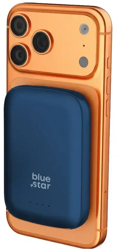 BlueStar Powerbank compatible with MagSafe Blue Star Slim DG-P8 15W 5000 mAh navy mėlynas