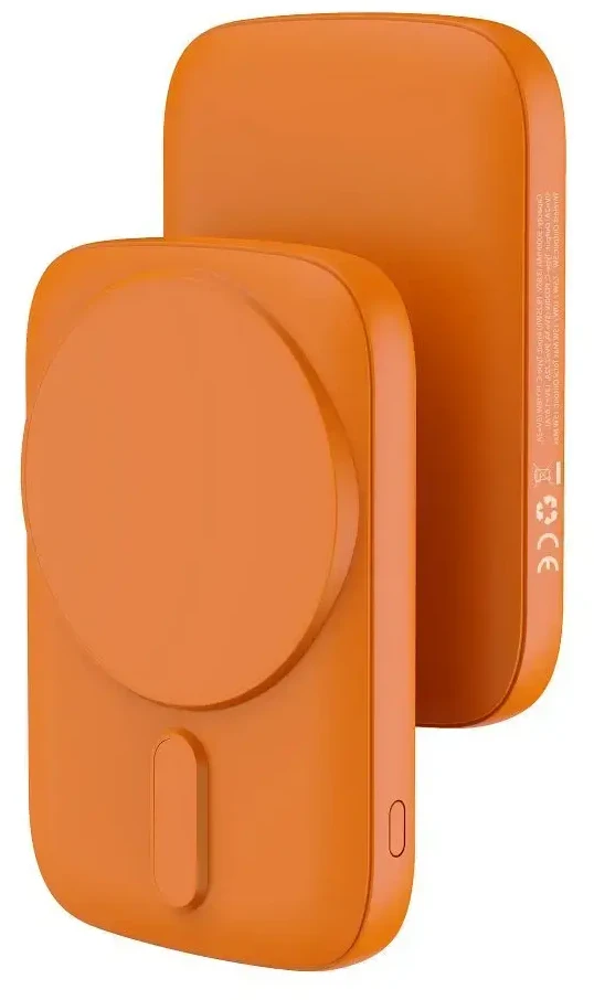 BlueStar Powerbank compatible with MagSafe Blue Star Slim DG-P8 15W 5000 mAh oranžinis