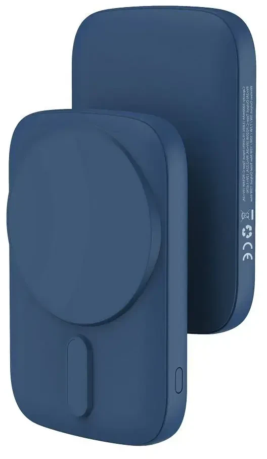 BlueStar Powerbank compatible with MagSafe Blue Star Slim DG-P8 15W 5000 mAh navy mėlynas