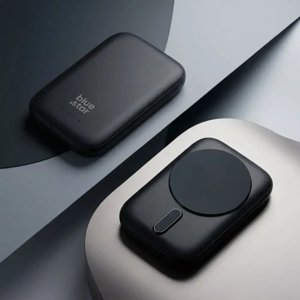 BlueStar PowerBank, suderinamas su MagSafe Blue Star Slim DG-P8 15W 5000 mAh tamsiai mėlynas