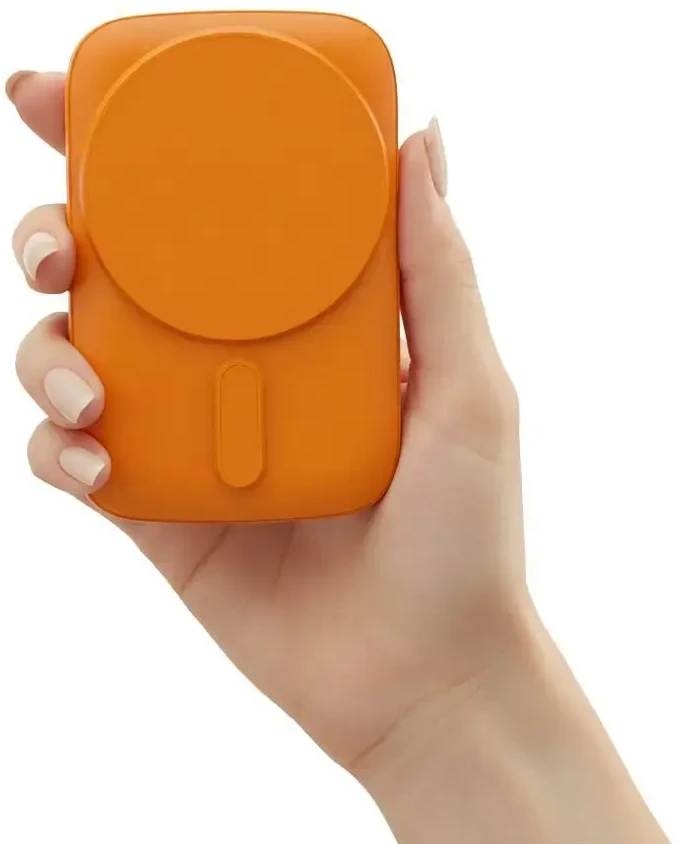 BlueStar Powerbank compatible with MagSafe Blue Star Slim DG-P8 15W 5000 mAh oranžinis