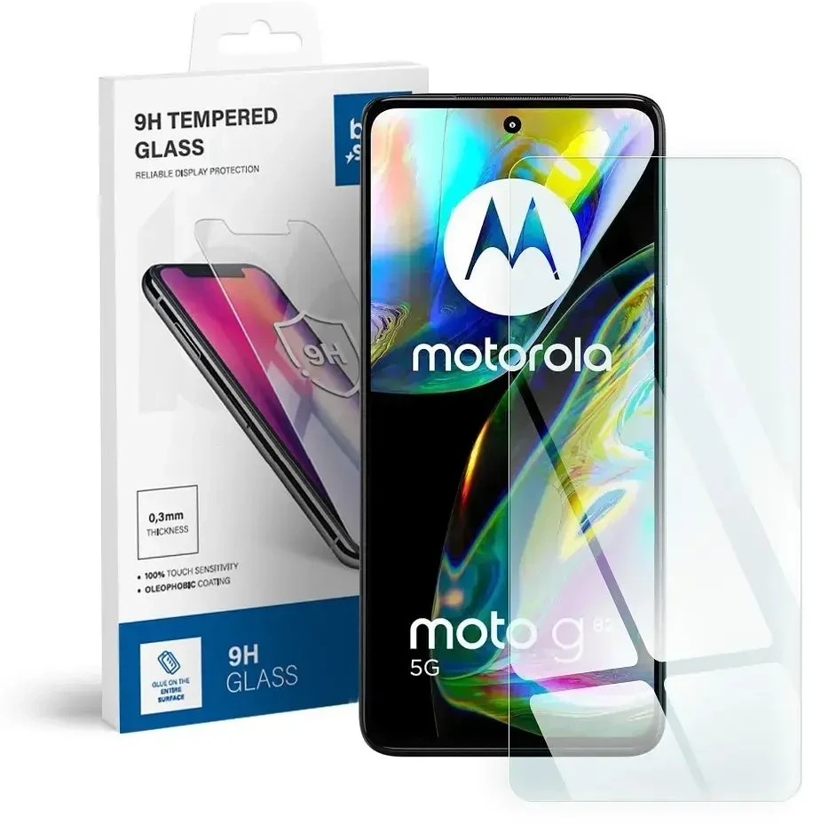 BlueStar Grūdintas stiklas Motorola G82 Blue Star telefonui