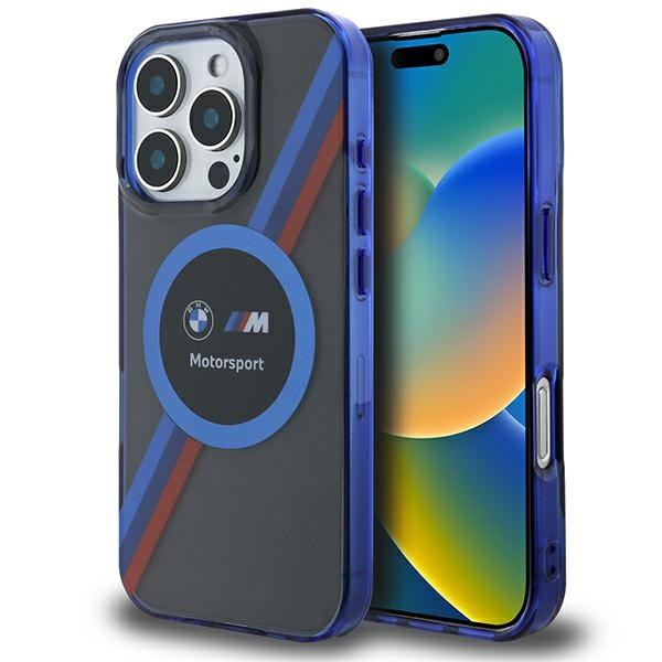 BMW Motosport IML Circle MagSafe Case Apple iPhone 16 Pro Max - dėklas telefonui juodos spalvos