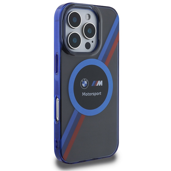 BMW Motosport IML Circle MagSafe Case Apple iPhone 16 Pro Max - dėklas telefonui juodos spalvos