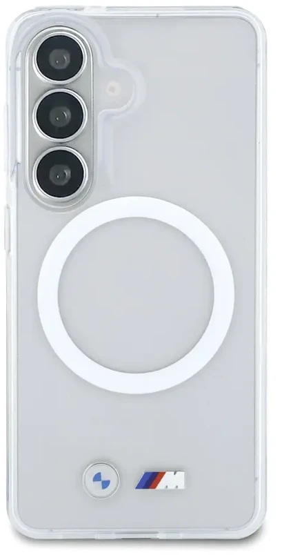 BMW M IML metalinis logotipo telefono dėklas, skirtas „Samsung Galaxy S26“ (S942) ir skaidrus