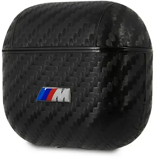 BMW BMA3WMPUCA AirPods 3 dėklas, juodos spalvos, PU Carbon M Collection