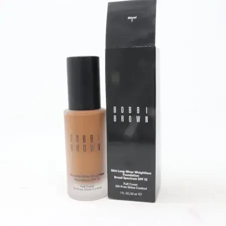 Bobbi Brown Skin Long-Wear Weightless Foundation SPF15 ilgai išliekantis makiažo pagrindas, atspalvis: Almond, 30 ml