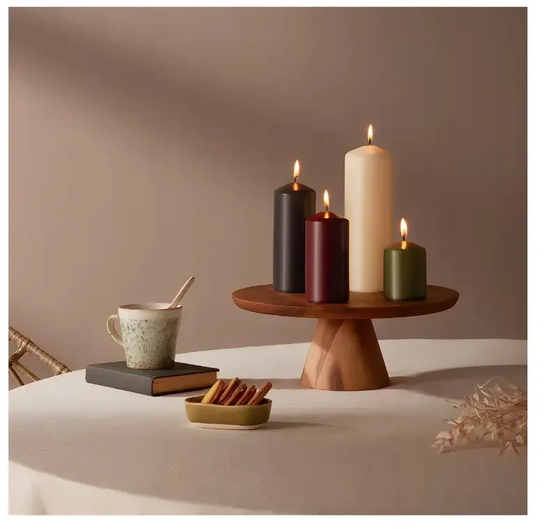 Bolsius Advent Christmas Candles 4vnt 60x48mm Kreminė