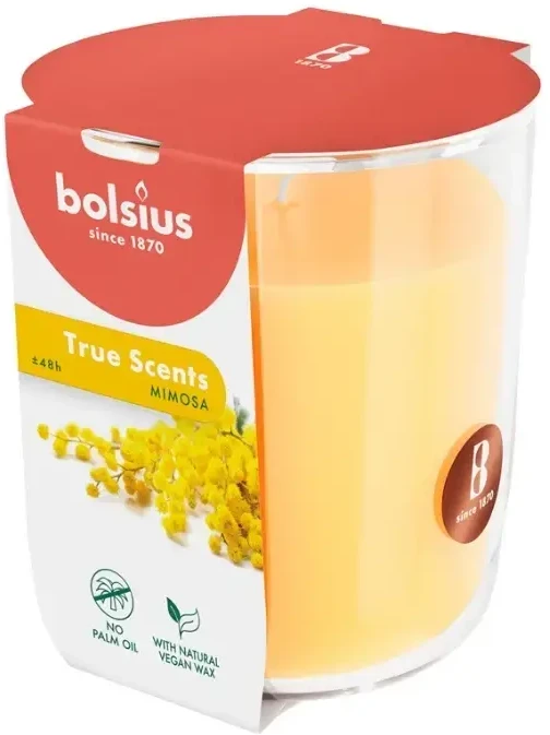 Bolsius „True Scents“ kvapioji žvakė 97 x 85 mm, „Mimosa“