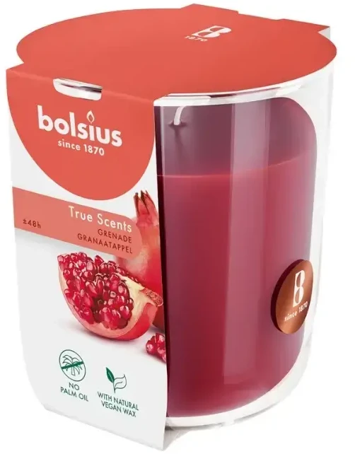Žvakė, aromatinė Bolsius Poppy Pomegranate, 45 h