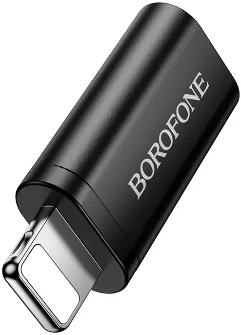 Borofone Adapteris BV26A – Type C to Lightning – juodos spalvos