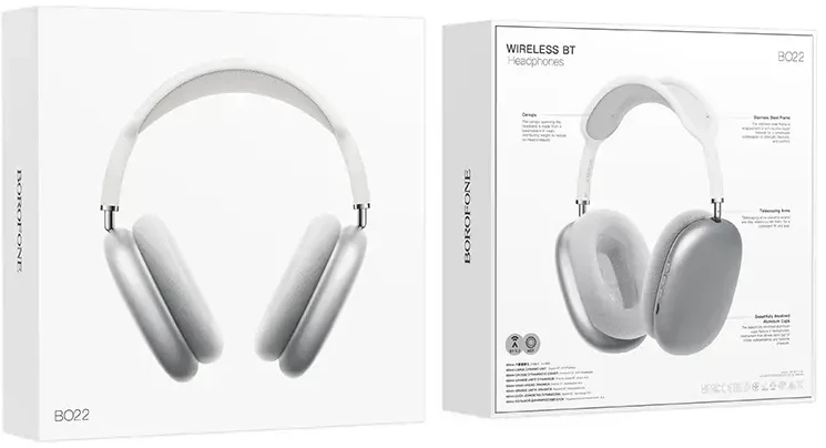 Borofone Ausinės BO22 Elegant bluetooth pilkos