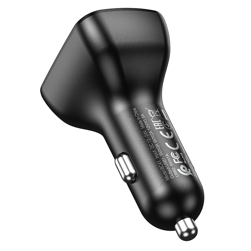 Oem Borofone BC41 Bluetooth MP3 grotuvas/FM bangų moduliatorius (laisvų rankų įranga, Micro SD, QC3.0 USB-A, USB-A 5V/1A)