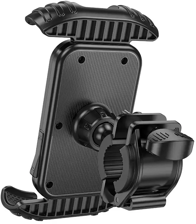 Borofone telefono laikiklis dviračiui/motociklui BH105 Crown juodos spalvos