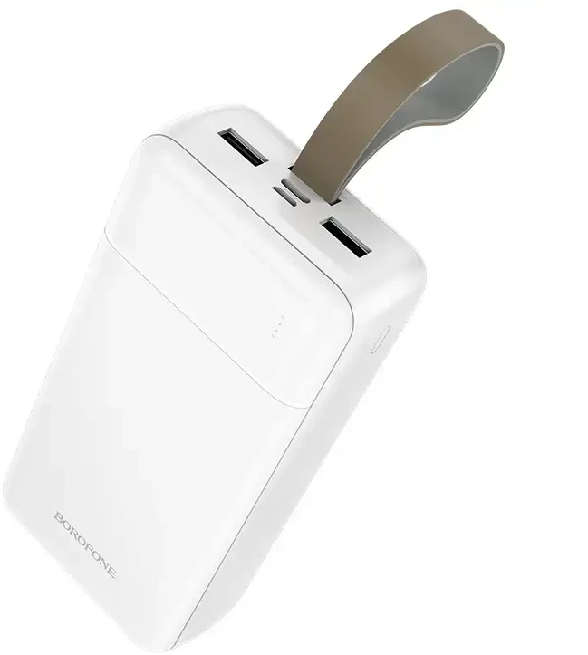 Borofone Power Bank 30000mAh BJ88B Clever – 2xUSB – baltos spalvos